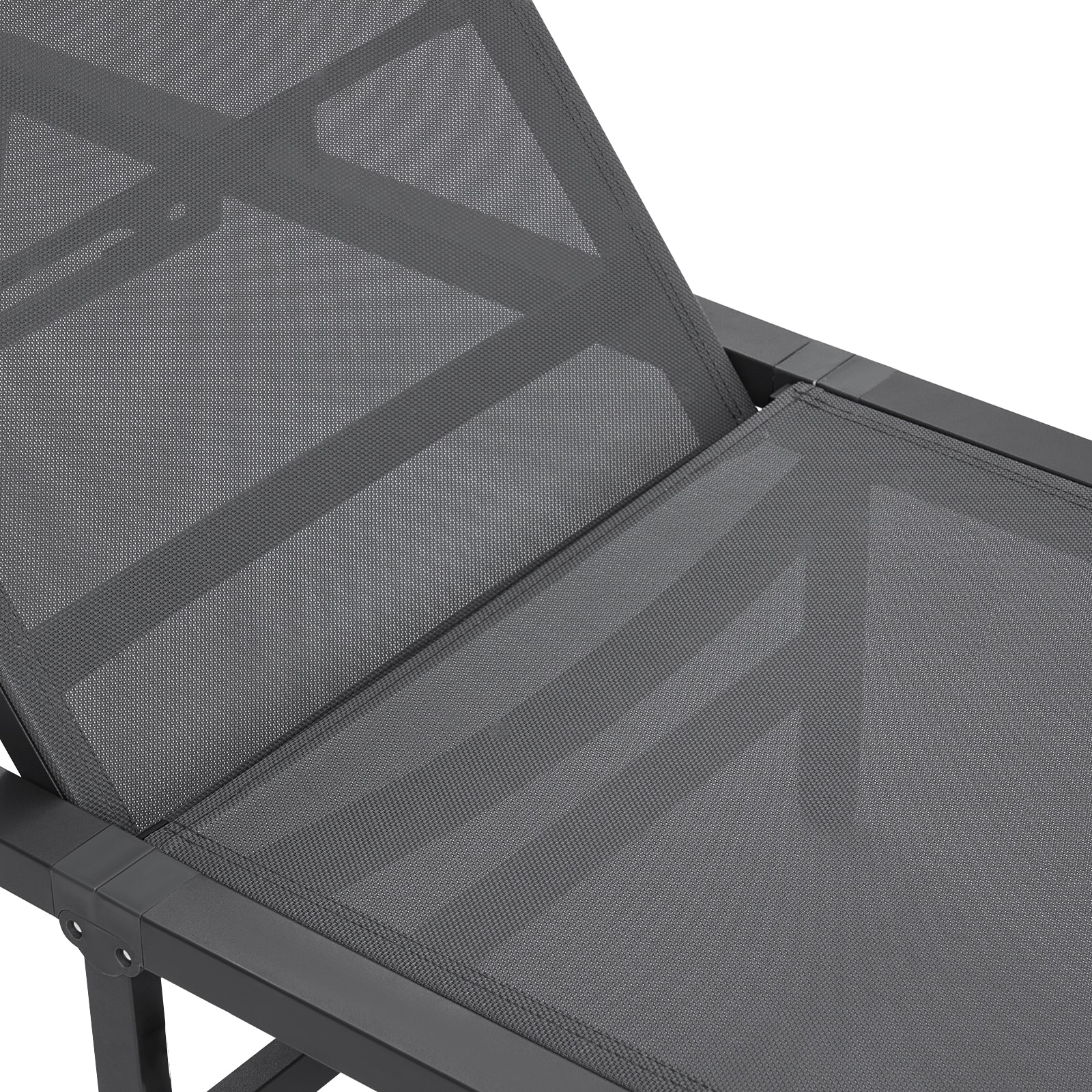 Outdoor Patio Lounge Chair With Adjustable 5 Position Backrest_voghion.com